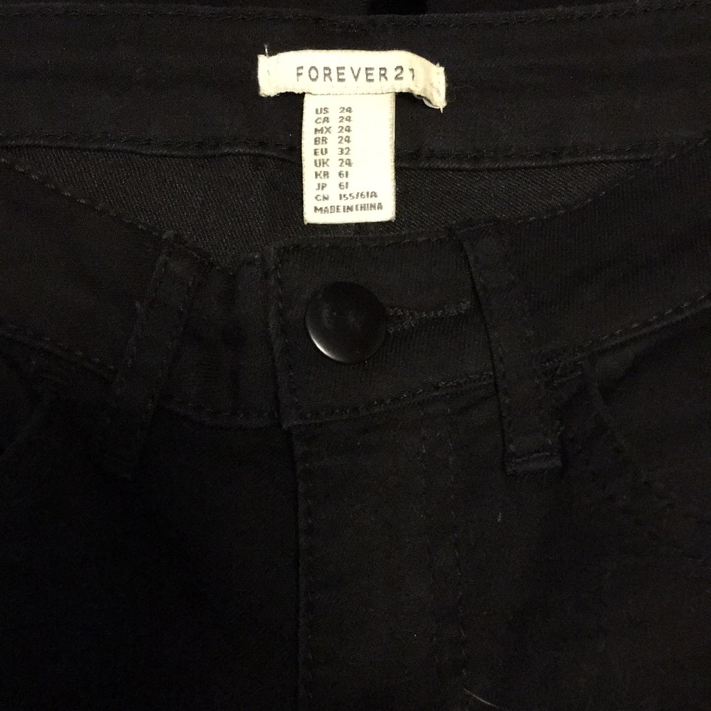 Black Ankle Length Pants